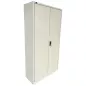 LO LISTA│Armoire Haute portes rentrantes L 100 x p 40 x H 195 cm│Beige/Gris clair LO LISTA│Armoire Haute portes rentrantes L 100 x p 40 x H 195 cm│Beige/Gris clair
