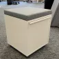 SITAG SYSTEM│Caisson sur roulettes avec top coussin tissu │Profondeur 40 cm│Blanc/Gris clair SITAG SYSTEM│Caisson sur roulettes avec top coussin tissu │Profondeur 40 cm│Blanc/Gris clair