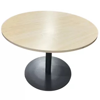 LO LISTA│Table ronde ø 120 cm│Erable blanc / Anthracite