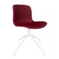 DECO-B│Lot de 2 Chaises d'accueil / collectivité│Tissu Bordeaux
