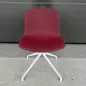 DECO-B│Lot de 2 Chaises d'accueil / collectivité│Tissu Bordeaux