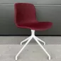 DECO-B│Lot de 2 Chaises d'accueil / collectivité│Tissu Bordeaux
