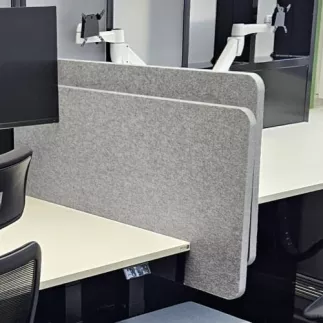 SITAG│PANNEAU écran acoustique H 50 cm bords arrondis │Gris feutrine