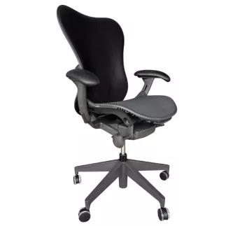 HERMAN MILLER│Modèle Mirra 2 Dos papillon - Siège de travail ergonomique avec accoudoirs│Noir