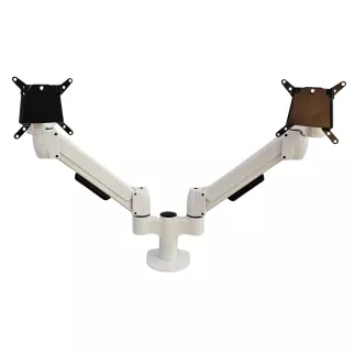 SITAG│Support Ecran articulé 2 écrans standard│Blanc