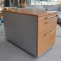 HAWORTH│Caisson sous bureau│3 tiroirs 964│Profondeur 80 cm│Hêtre / Alu HAWORTH│Caisson sous bureau│3 tiroirs 964│Profondeur 80 cm│Hêtre / Alu