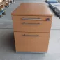 HAWORTH│Caisson sous bureau│3 tiroirs 964│Profondeur 80 cm│Hêtre / Alu HAWORTH│Caisson sous bureau│3 tiroirs 964│Profondeur 80 cm│Hêtre / Alu