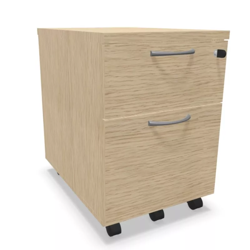 COMFORT│Caisson 2-3 tiroirs mélaminé sous bureau│L 42 x p 59 x H 60 cm