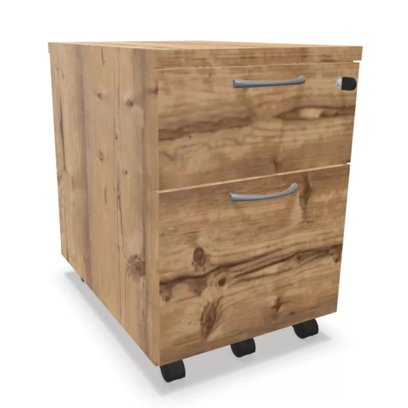 COMFORT│Caisson 2-3 tiroirs mélaminé sous bureau│L 42 x p 59 x H 60 cm