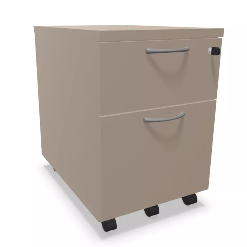 COMFORT│Caisson 2-3 tiroirs mélaminé sous bureau│L 42 x p 59 x H 60 cm