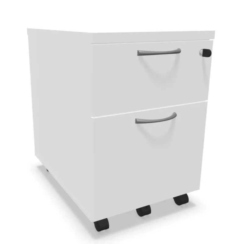 COMFORT│Caisson 2-3 tiroirs mélaminé sous bureau│L 42 x p 59 x H 60 cm