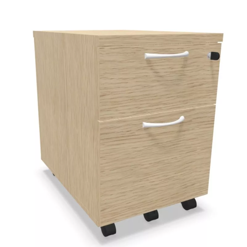 COMFORT│Caisson 2-3 tiroirs mélaminé sous bureau│L 42 x p 59 x H 60 cm