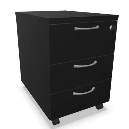 COMFORT│Caisson 2-3 tiroirs mélaminé sous bureau│L 42 x p 59 x H 60 cm