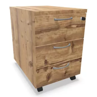 COMFORT│Caisson 2-3 tiroirs mélaminé sous bureau│L 42 x p 59 x H 60 cm