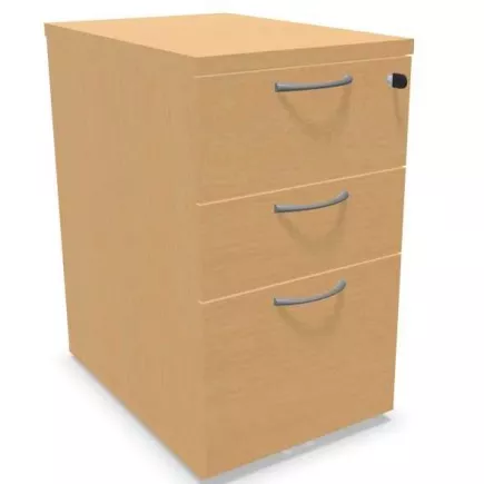 COMFORT│Caisson Hauteur bureau 3-4 tiroirs - profondeur 60│Unicolore structurex