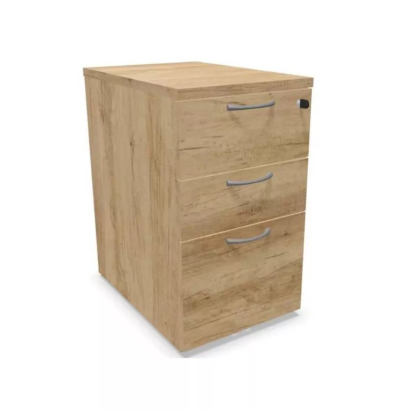 COMFORT│Caisson Hauteur bureau 3-4 tiroirs - profondeur 60│Unicolore structurex