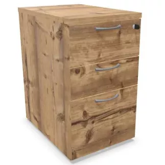 COMFORT│Caisson Hauteur bureau 3-4 tiroirs - profondeur 60│Unicolore structurex