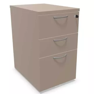 COMFORT│Caisson Hauteur bureau 3-4 tiroirs - profondeur 60│Unicolore structurex