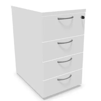 COMFORT│Caisson Hauteur bureau 3-4 tiroirs - profondeur 60│Unicolore structurex
