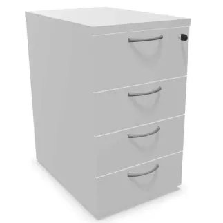 COMFORT│Caisson Hauteur bureau 3-4 tiroirs - profondeur 60│Unicolore structurex