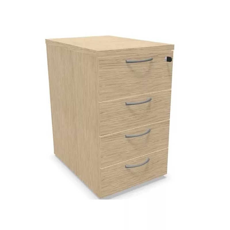 COMFORT│Caisson Hauteur bureau 3-4 tiroirs - profondeur 60│Unicolore structurex
