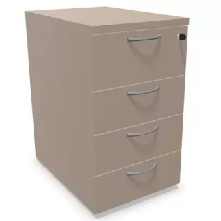 COMFORT│Caisson Hauteur bureau 3-4 tiroirs - profondeur 60│Unicolore structurex