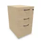 COMFORT│Caisson Hauteur bureau 3-4 tiroirs - profondeur 60│Unicolore structurex