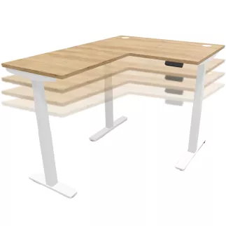 ENVOL EVO RETOUR│Bureau électrique 3 moteurs - 4 mémoires de position - USB A+C