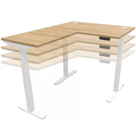 ENVOL EVO RETOUR│Bureau électrique 3 moteurs - 4 mémoires de position - USB A+C
