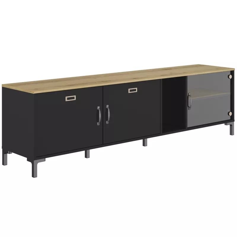 MANCHESTER│Banc TV 3 portes 1 niche │41x190xh55 cm MANCHESTER│Banc TV 3 portes 1 niche │41x190xh55 cm