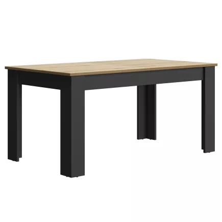 MANCHESTER│Table rectangulaire 1 allonge│90x200xh77 cm