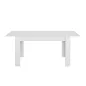 FLORINE BLANCHE│Table rectangulaire 1 allonge│90x140/185xh77 cm FLORINE BLANCHE│Table rectangulaire 1 allonge│90x140/185xh77 cm