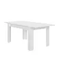 FLORINE BLANCHE│Table rectangulaire 1 allonge│90x140/185xh77 cm FLORINE BLANCHE│Table rectangulaire 1 allonge│90x140/185xh77 cm