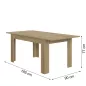 FLORINE CHÊNE│Table rectangulaire 1 allonge│90x140/185xh77 cm FLORINE CHÊNE│Table rectangulaire 1 allonge│90x140/185xh77 cm