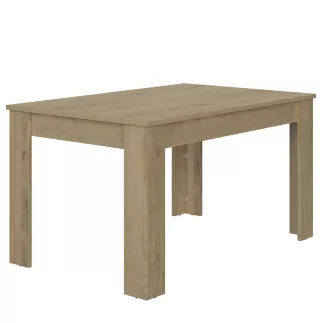 FLORINE CHÊNE│Table rectangulaire 1 allonge│90x140/185xh77 cm