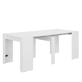 LIWENN BLANCHE│Table console extensible│90x58/193xh77 cm