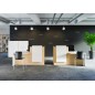 FIFTY FIFTY│Banque Accueil avec accueil PMR bicolore façade noire FIFTY FIFTY│Banque Accueil avec accueil PMR bicolore façade noire