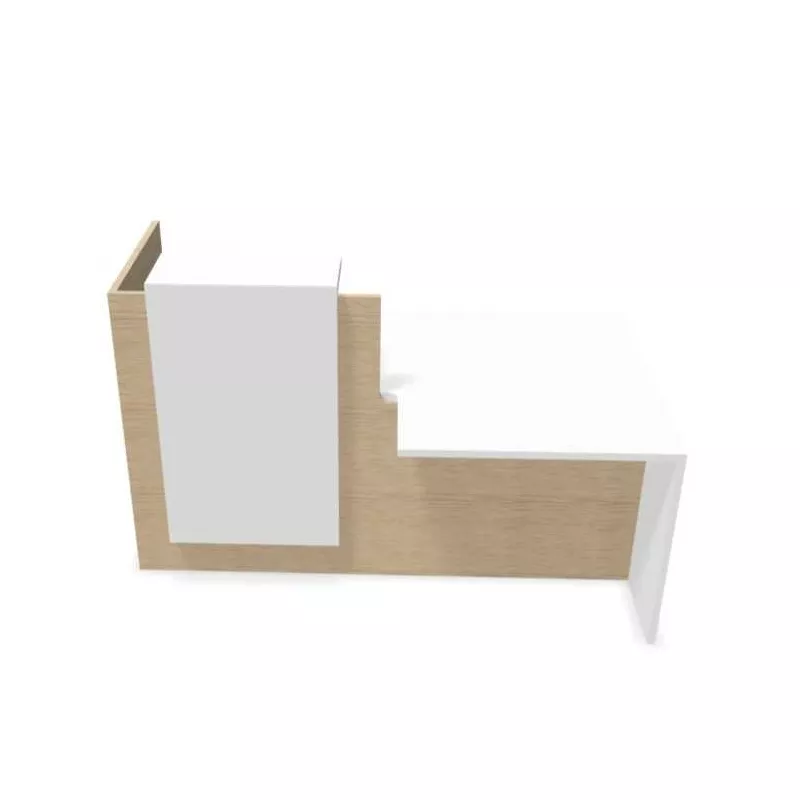 FIFTY FIFTY│Banque Accueil avec accueil PMR bicolore façade noire