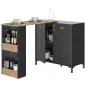 MANCHESTER│Bar pivotant 2 portes │45/136x115/94xh93 cm MANCHESTER│Bar pivotant 2 portes │45/136x115/94xh93 cm