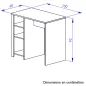 TANDEM│Ilôt central avec rangements │60x100xh92 cm