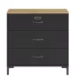 MANCHESTER│Commode 3 tiroirs│40x81xh82 cm MANCHESTER│Commode 3 tiroirs│40x81xh82 cm