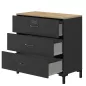 MANCHESTER│Commode 3 tiroirs│40x81xh82 cm MANCHESTER│Commode 3 tiroirs│40x81xh82 cm