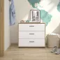 ERWAN│Commode 3 tiroirs│40x81xh74 cm ERWAN│Commode 3 tiroirs│40x81xh74 cm