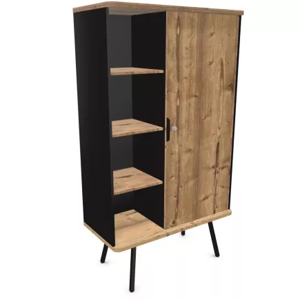 ALTO RANGEMENT | Armoire H176 cm porte battante sur pieds - Design