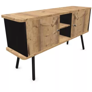 ALTO RANGEMENT|Console H75 cm porte battante sur pieds