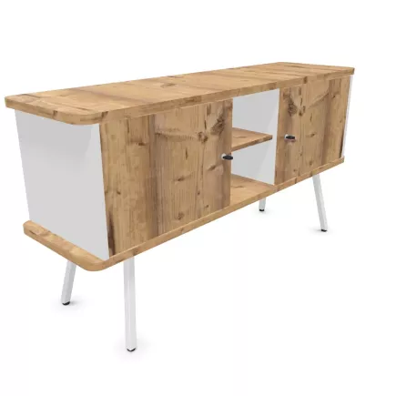 ALTO RANGEMENT|Console H75 cm porte battante sur pieds