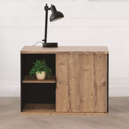 ALTO RANGEMENT | Armoire H75 cm porte battante sur glisseurs