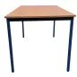 POLYVALENTE│Table modulaire 160 x 80│Poirier cuivré / Bleu POLYVALENTE│Table modulaire 160 x 80│Poirier cuivré / Bleu