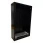 CLASSIF│Armoire rideau L 120 x H 198 cm│Noir / Nebraska CLASSIF│Armoire rideau L 120 x H 198 cm│Noir / Nebraska
