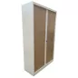 CLASSIF│Armoire rideau L 120 x H 198 cm│Blanc / Nebraska CLASSIF│Armoire rideau L 120 x H 198 cm│Blanc / Nebraska